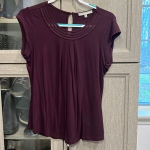Deep wine colored summer blouse